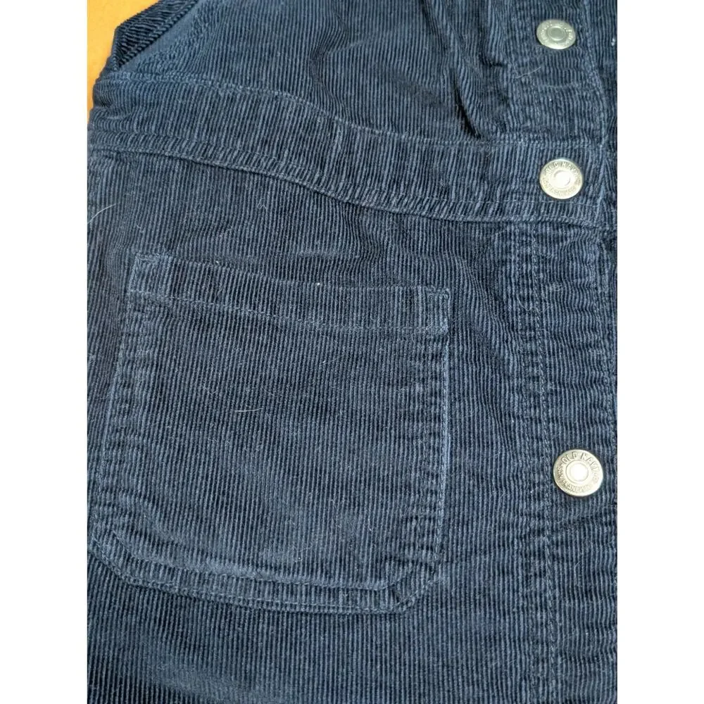 Old Navy, Corduroy Overall Dress, Navy, XL 14/16, NWOT